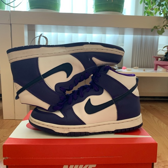 Dunk High “White Midnight Navy” - Picture 2 of 6